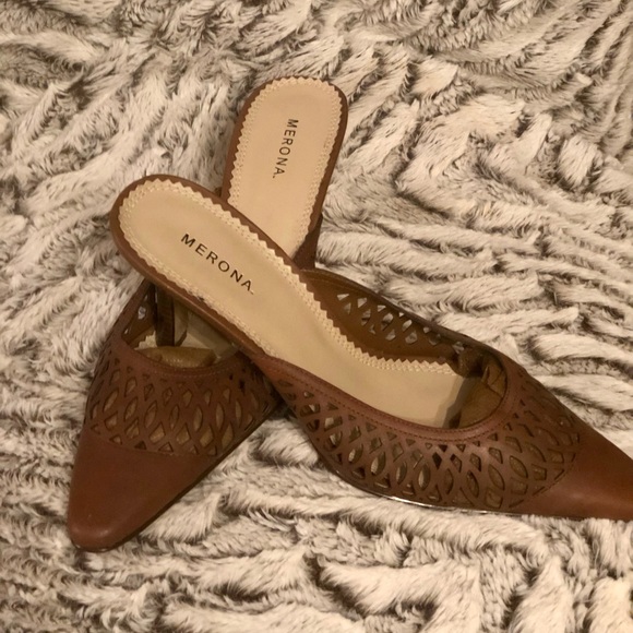 Caramel Merona Mules - Picture 2 of 3